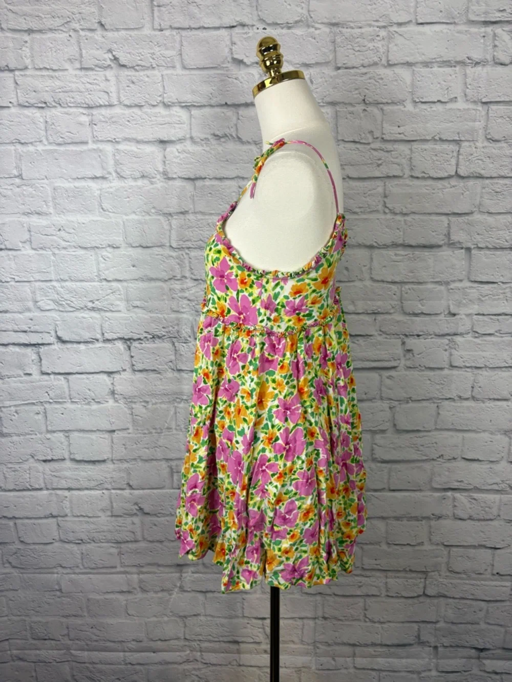Patrons of Peace Mini Dress Sundress Floral size XS - Picture 4 of 7